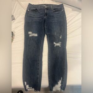 Judy Blue Jean. Excellent condition. Smoke/pet free home. Size 13/31-Raw hem.